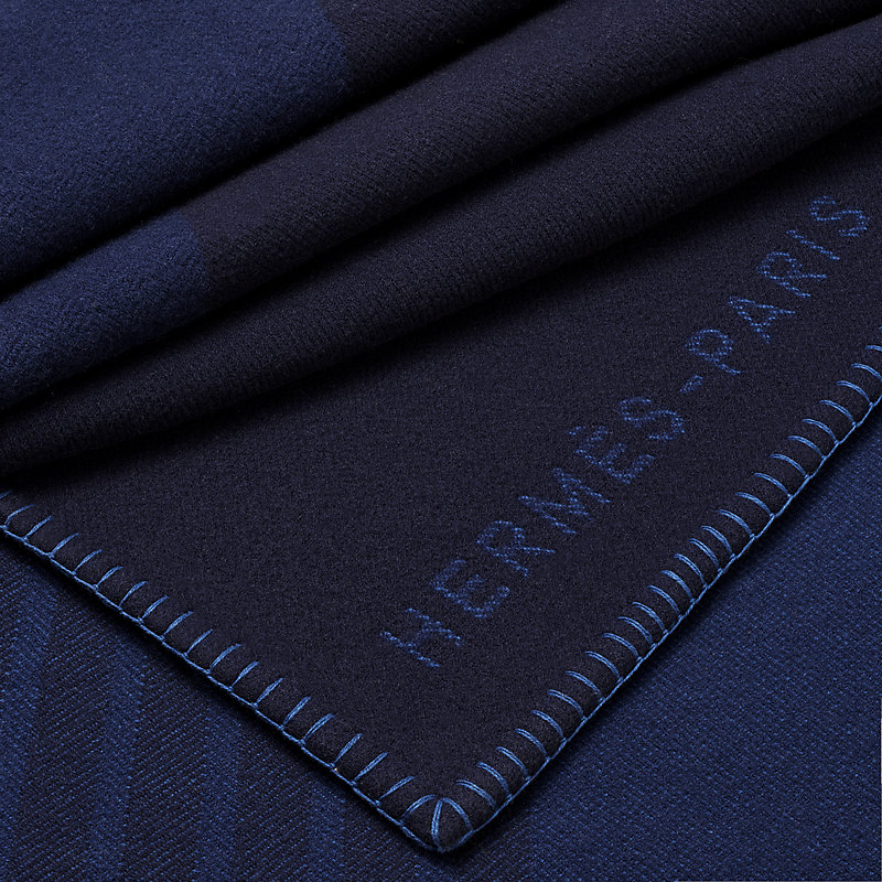 H Tape bed cover - Brown | Hermès USA